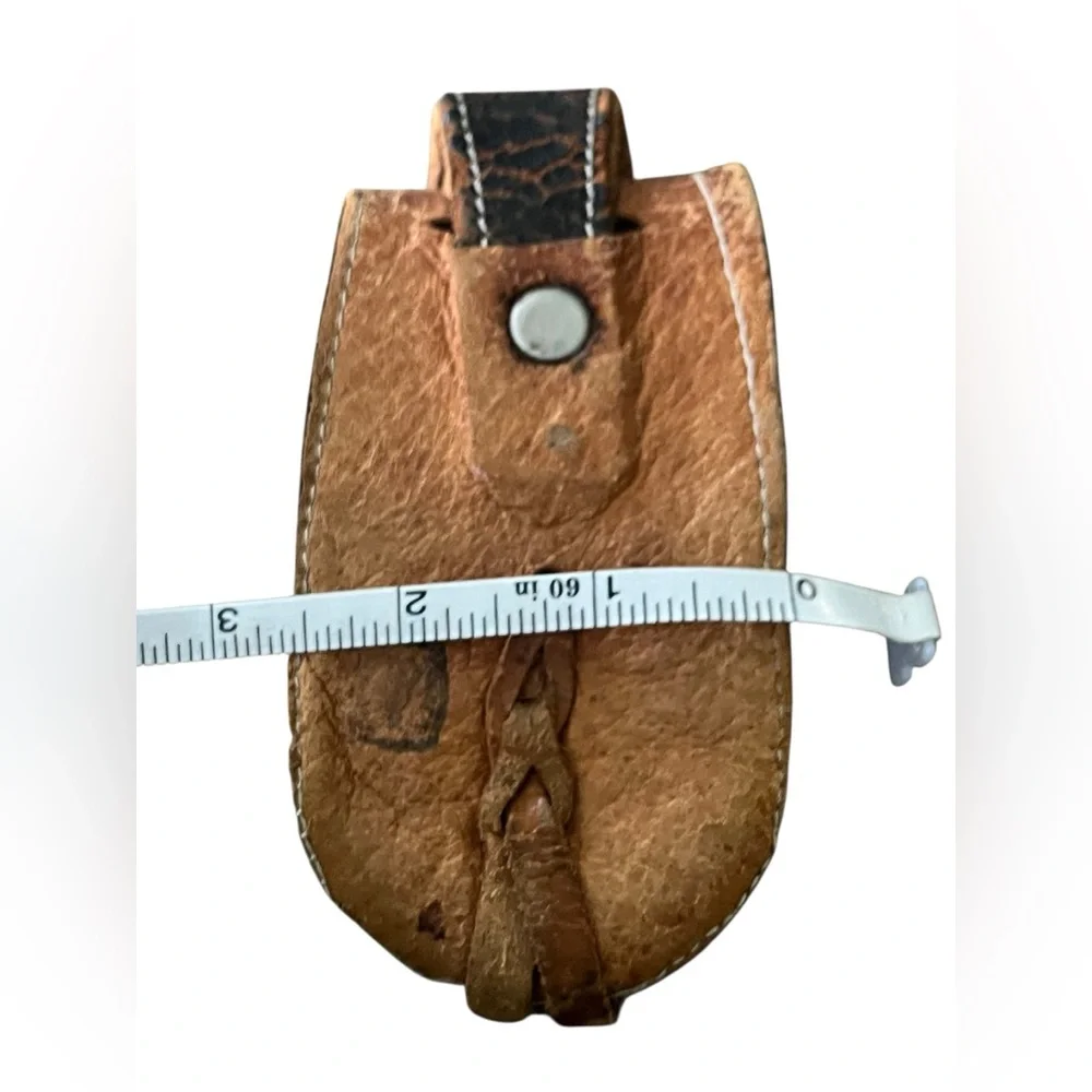 Leather Phone Holster with Floral Design- belt accessory